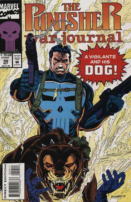 Punisher War Journal 59 - 59 - Vigilante - Dog - Guns - Direct Edition