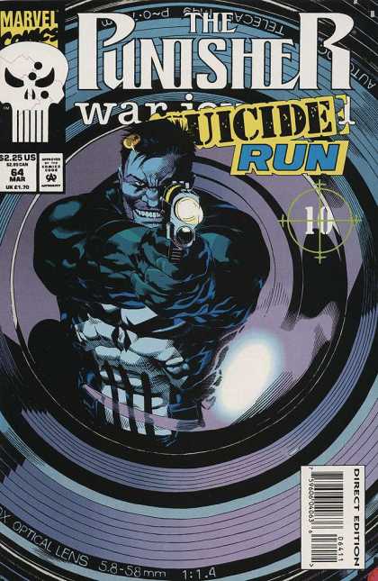 Punisher - Gun - Suicide - Marvel - Photo Lense - Michael Golden Punisher War Journal 64 - Punisher - Gun - Suicide - Marvel - Photo Lense - Michael Golden