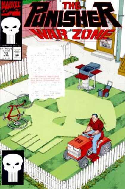 Punisher: War Zone 13 - Marvel - Skull - Bike - Grill - Man