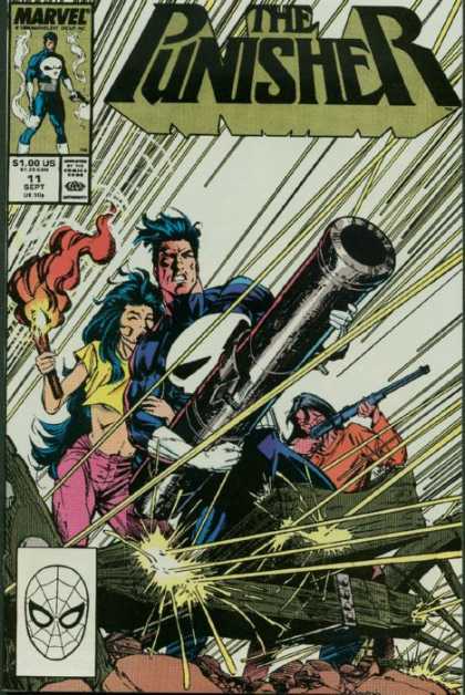 Punisher 11 - Marvel - Superhero - Canon - Rifle - Torch - Tim Bradstreet, Whilce Portacio