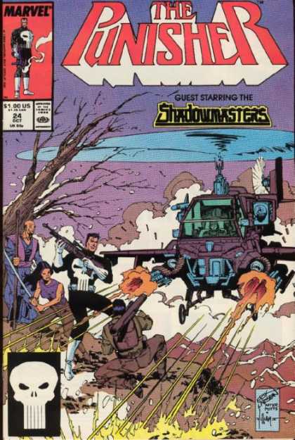 Punisher 24 - Shadowmasters - Helicopter - Sword - Bazooka - Gunfire - Erik Larsen, Tim Bradstreet