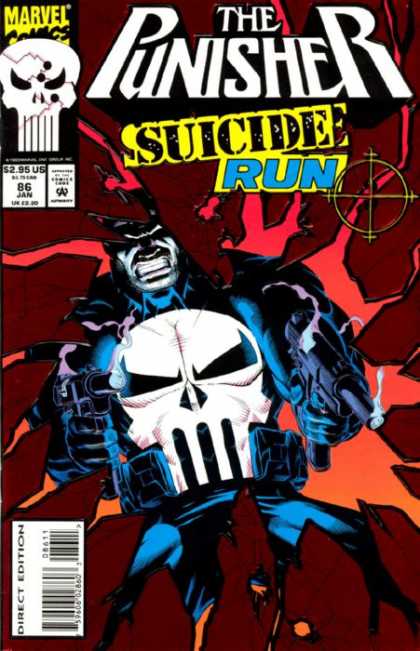 Punisher 86 - Skull - Suicide - Crosshairs - Shooting - Revenge - Michael Golden