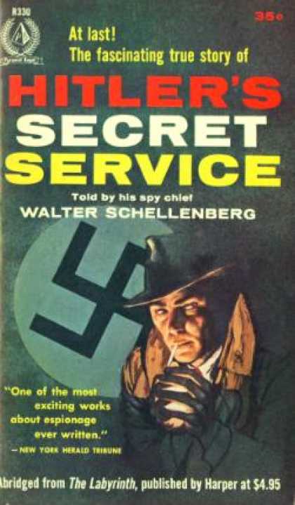 Pyramid Books - Hitler's Secret Service: Memoirs (a Pyramid Book) - Walter Schellenberg