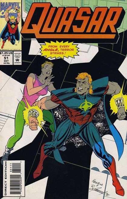 Marvel - Comics Code - Woman - Man - Costume Quasar 51 - Marvel - Comics Code - Woman - Man - Costume