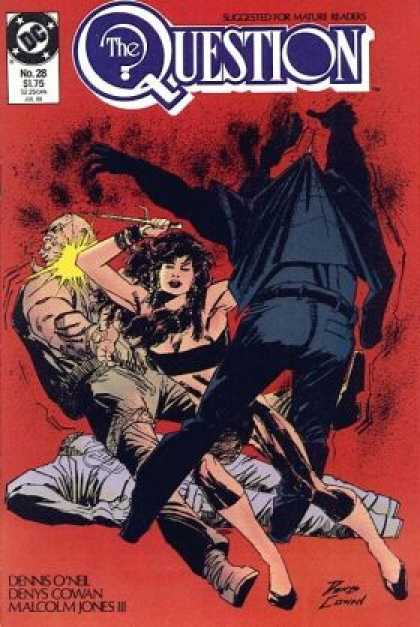 Question 28 - Dc - The Question - Horror - Female Fighter - Mature Comics - Denys Cowan