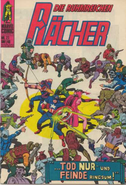 Raecher 23 - Marvel - Captain America - Shield - Superhero - Bow And Arrow