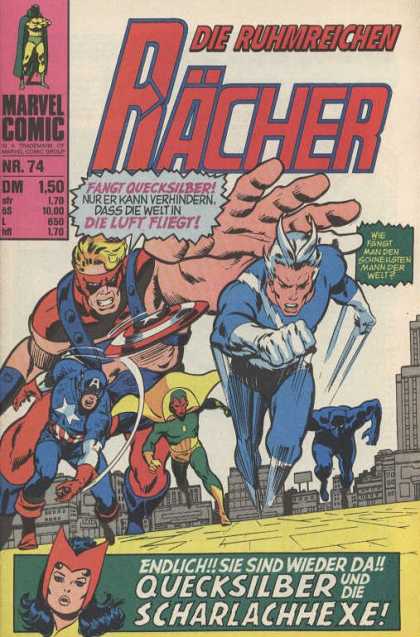 Raecher 69 - Captain America - Quicksilver - Giant Man - Scarlet Witch - Black Panther