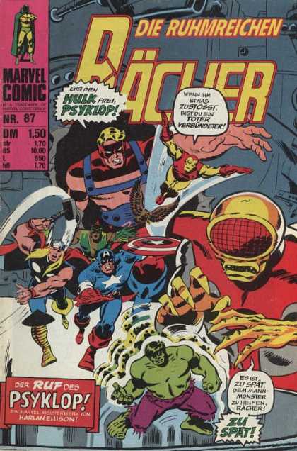 Raecher 82 - Hulk - Psyclop - Captain America - Thor - Shield