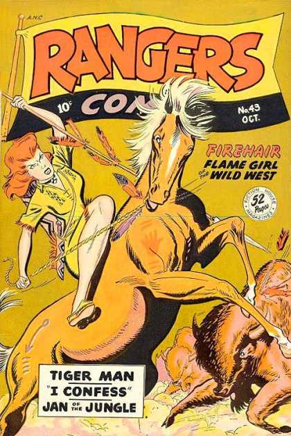 Rangers 43 - Western - Firehair - Tiger Man - I Confess - Jan Of The Jungle