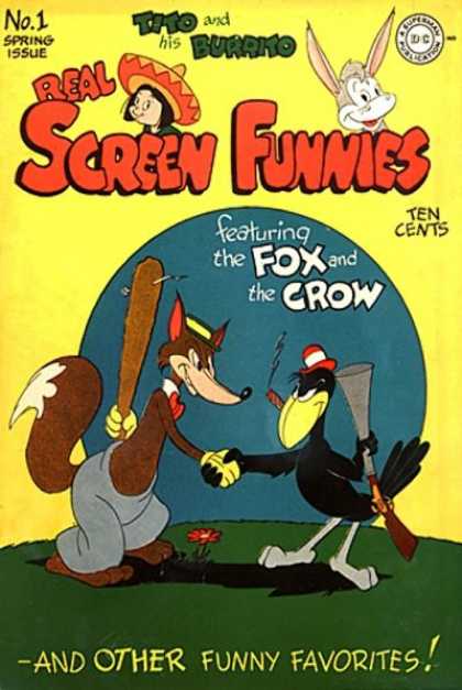Real Screen Comics 1 - Tito - Burrito - Donkey - Fox - Crow