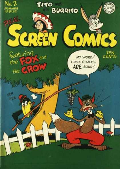 Real Screen Comics 2 - Tito - Burrito - Fox - Crow - Grapes