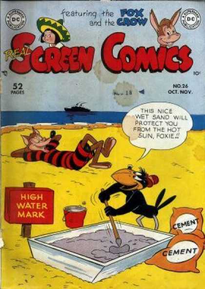 Real Screen Comics 26 - Fox - Crowd - Cement - Beach - Sand