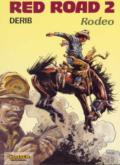 Red Road 5 - Cowboy - Bucking Bronco - Rodeo - Wild West - Ranch