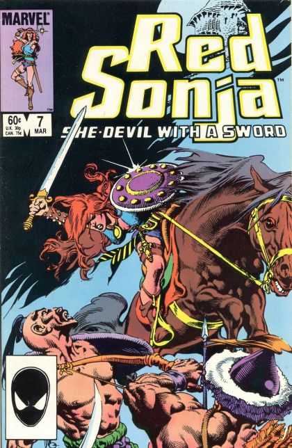 Red Sonja (1983) 7 - Marvel Comics - She Devil - Babe With A Sword - Giant Killer - Purple Shield