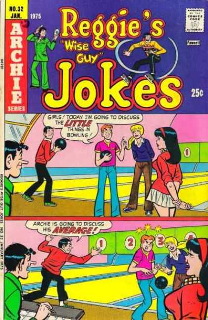 Reggie's Wise Guy Jokes 32 - Comics Code Authority - Speech Bubble - Archie - Veronica - Betty