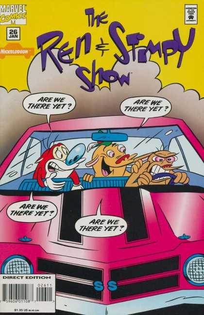 Ren & Stimpy Show 26 - Ren - Stimpy - Marvel Comics - Are We There Yet - Driving