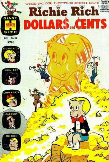 Richie Rich: Dollars & Cents 26 - Poor Little Rich Boy - Little Dot - Little Lotta - Giant Size Harvey Comics - Cadbury