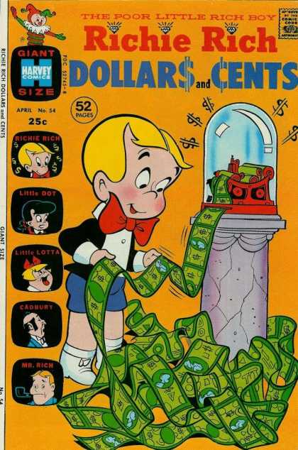 Richie Rich: Dollars & Cents 54 - Money - Boy - Diamonds - Bills - Girls