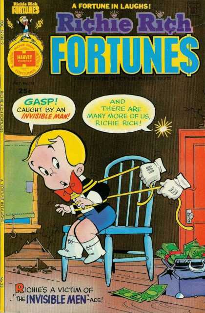 Richie Rich Fortunes 23 - Harvey - Gloves - Blonde - Boy - Invisible Man