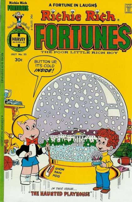 Richie Rich Fortunes 35 - Rich - Born With A Silver Spoon - Rich Boy - Poor Little Rich Boy - Richie And Friend