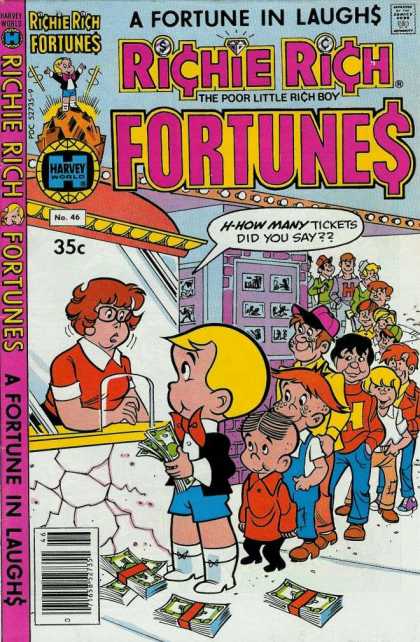 Richie Rich Fortunes 46 - Wealthy - Laughs - Kids - Movie Tickets - Money