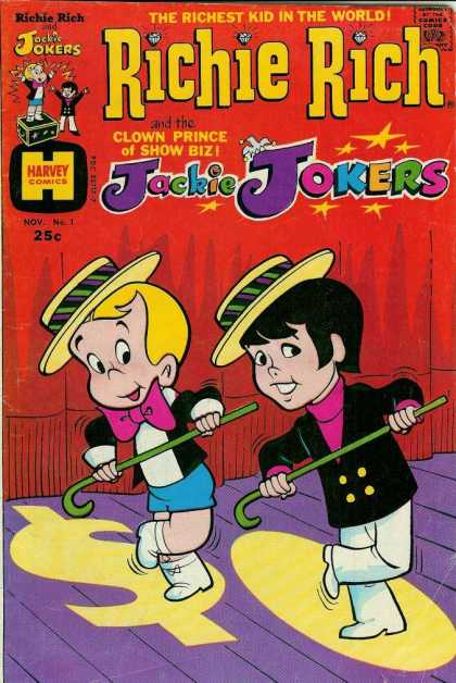 Richie Rich & Jackie Jokers 1 - Stage - Curtain - Boys - Canes - Hats