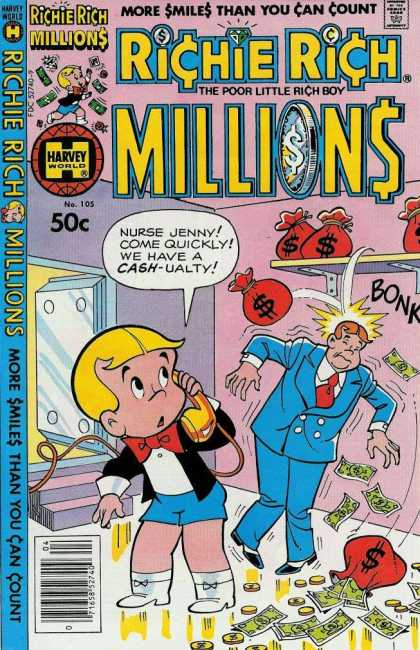 Richie Rich Millions 105 - Diamond - Coin - Bills - Phone - Man