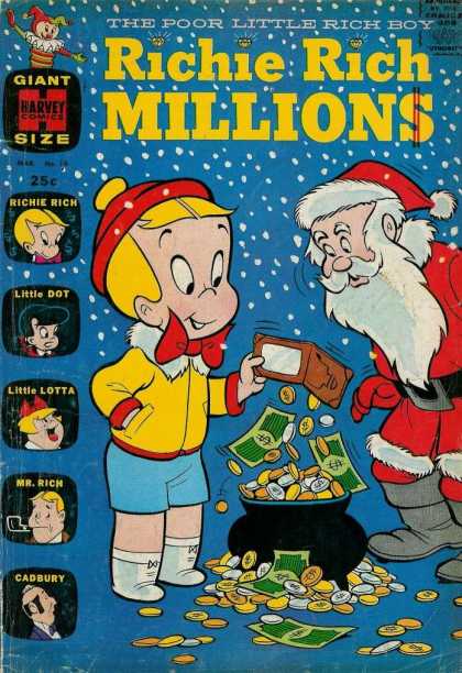 Richie Rich Millions 16 - The Poor Little Rich Boy - Giant Size Comic - Richie Rich - Mr Rich - Little Lotta