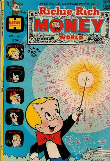 Richie Rich Money World 1 - Little Dot - Little Lotta - Cadbury - Mr Rich - Harvey Comics