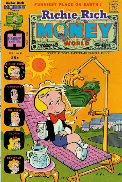 Richie Rich Money World 13 - Sun - Jug - Glass - Cadbury - Gloria