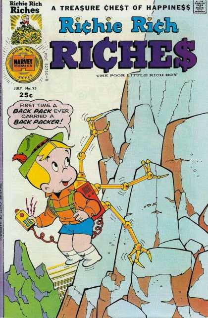 Richie Rich Riches 25 - Mountain - Rocks - Green Hat - Backpack - Remote Control