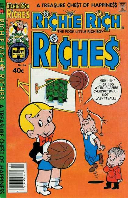 Richie Rich Riches 46 - Richie Rich - Basket Ball - Board - Little Children - Money