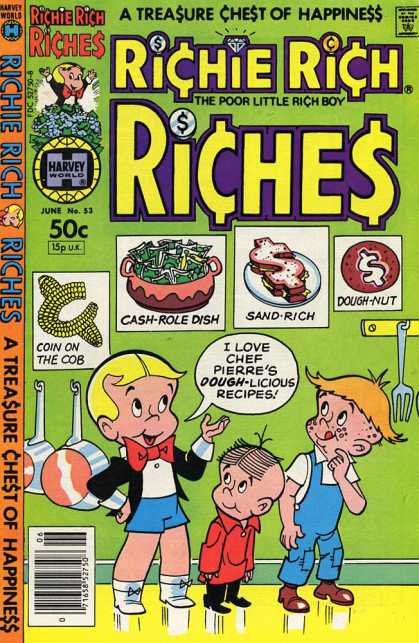 Richie Rich Riches 53 - Coin On The Cob - Cash-role Dish - Sand-rich - Dough-nut - Children
