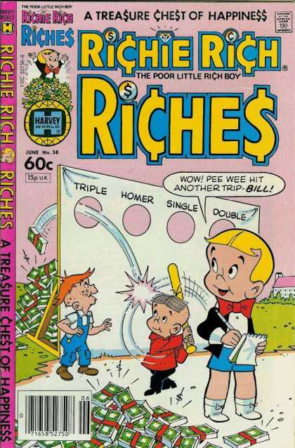 Richie Rich Riches 58 - Money - Rich - Kid - Game - Notepad