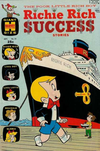 Richie Rich Success Stories 21 - Little Dot - Little Lotta - Reginald - Gloria - Windup Ship