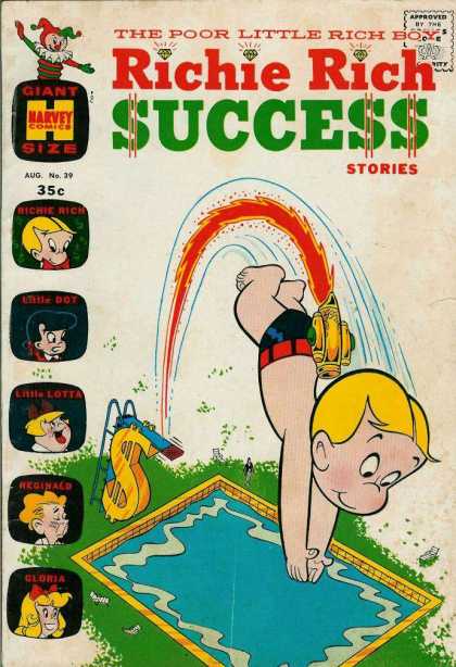 Richie Rich Success Stories 39 - Little Bot - Rocket - Pool - Gloria - Giant Size