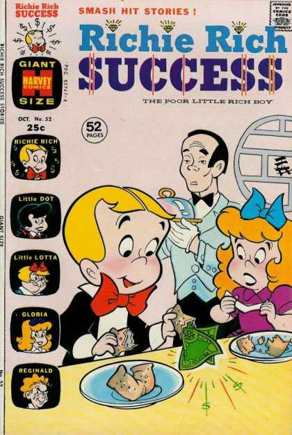 Richie Rich Success Stories 52 - Little Dot - Little Lotta - Reginald - Money - Fortune Cookie