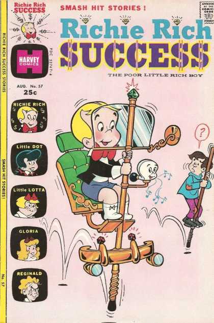 Richie Rich Success Stories 57 - Pogo Stick - Casper Horn - Windshield - Emerald - Green Seat