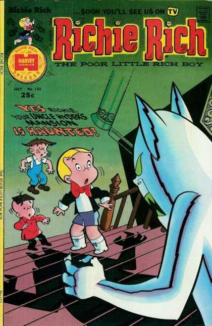 Richie Rich 133 - Richie Rich - Harvey Comics - July - Uncle Hyder - Haunted Mansion