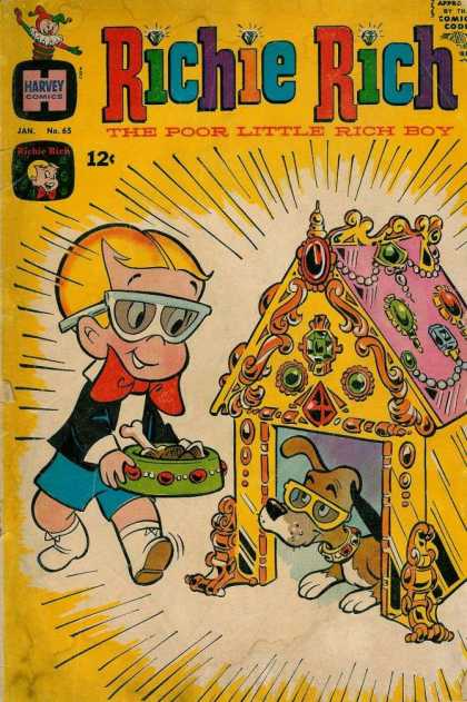 Richie Rich 65 - Boy - Dog - Bone - Dish - Doghouse