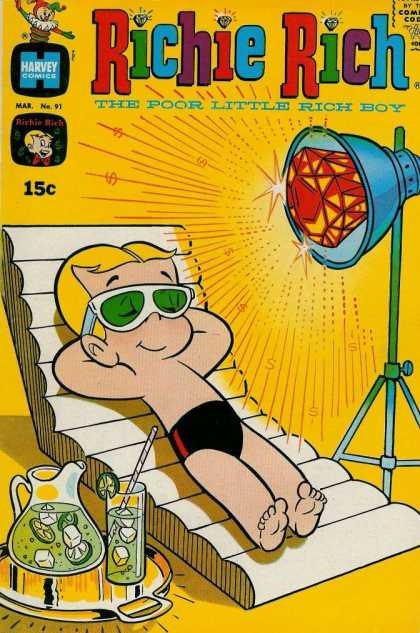 Richie Rich 91 - Glass - Pitcher - Sun Glasses - Rich Boy - Ice Cubes