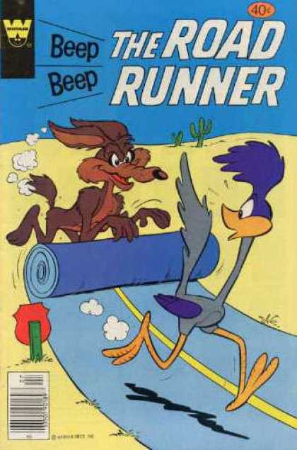 Road Runner 81 - Coyote - Beep Beep - Cactus - Road - Stop Sign