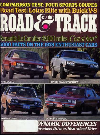 Road & Track - February 1978