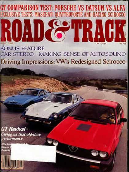 Road & Track - July 1981