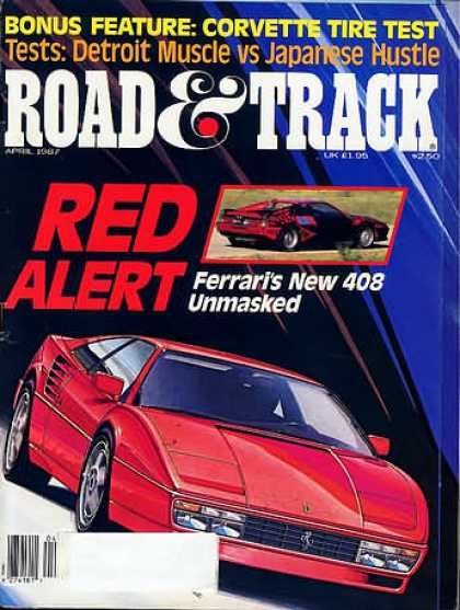 Road & Track - April 1987