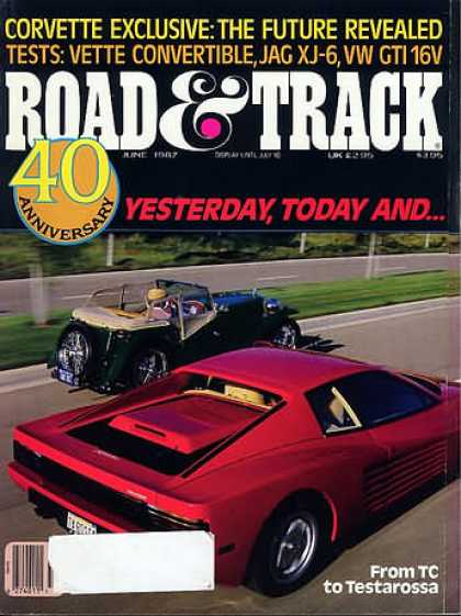 Road & Track - June 1987