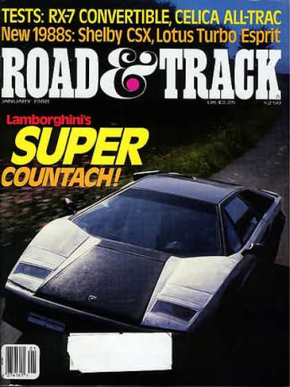 Road & Track - January 1988