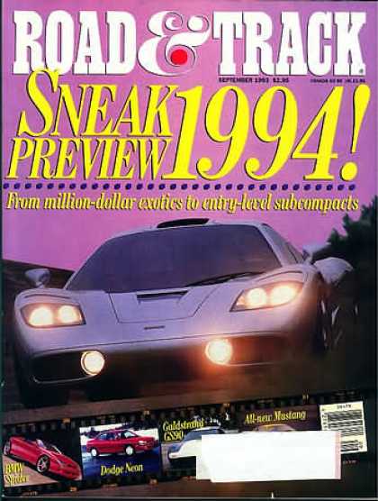 Road & Track - September 1993
