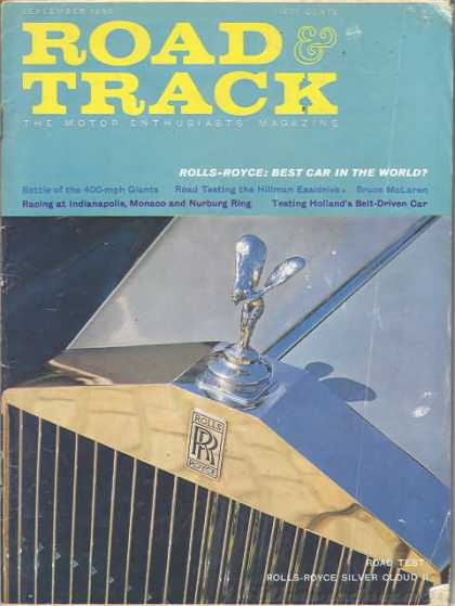Road & Track - September 1960