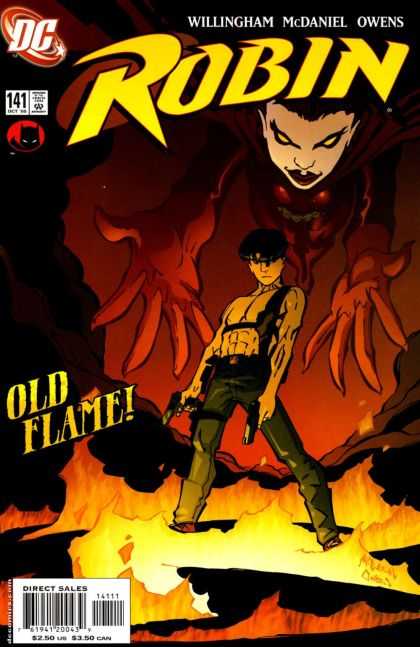 Robin 141 - Old Flame - Dc Comics - Willingham Mcdaniel Owens - Flames - Guns